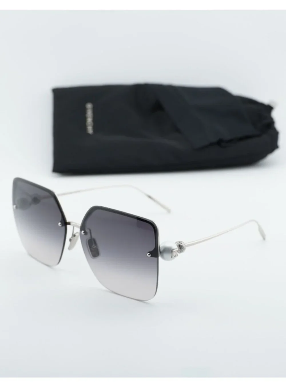 Givenchy GV40110U 16B Butterfly Sunglasses - Silver / Grey